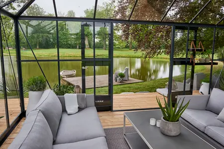 Juliana Grand Oase 16x12 - Anthracite/Black - 3mm Toughened Glass