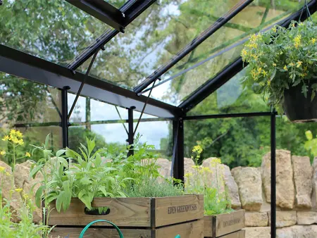 Halls Cotswold Birdlip 4x4 - Black - 3mm Toughened Glass