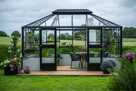Juliana Grand Oase 14x9 - Anthracite/Black - 3mm Toughened Glass