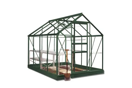 Halls Popular 6x8 - Green - 3mm Horticultural Glass