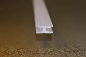 H Profil Klar - 610 mm Til 3 mm Toughened glass (9*12467)