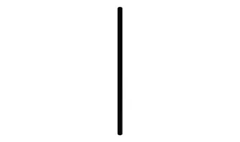 #443 Fallrohr 1450 mm - Schwarz