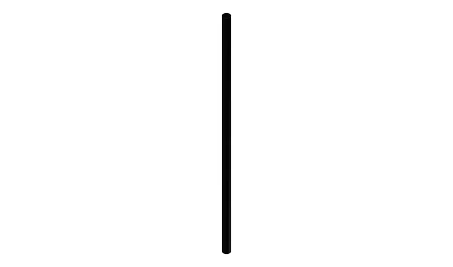 #447 Nedløbsrør - 1250 mm - sort