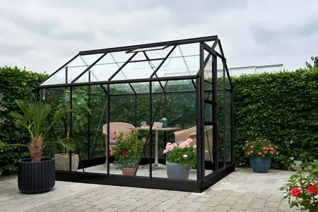 Halls Popular 6x8 - Black - 3mm Horticultural Glass