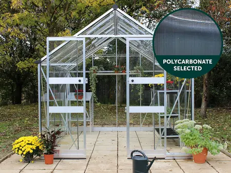 Halls Cotswold Blockley 10x8 - Aluminium - 6mm Polycarbonate