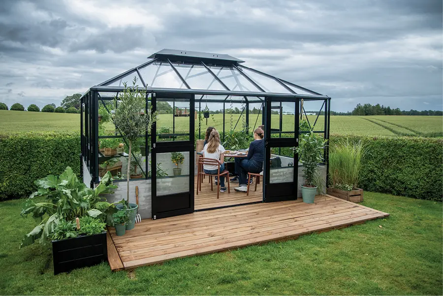 Juliana Grand Oase 14x9 - Anthracite/Black - 3mm Toughened Glass