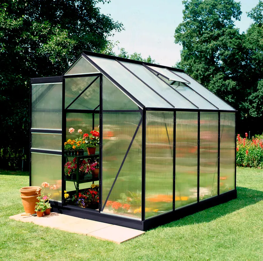 Halls Popular 6x8 - Black - 4mm Polycarbonate