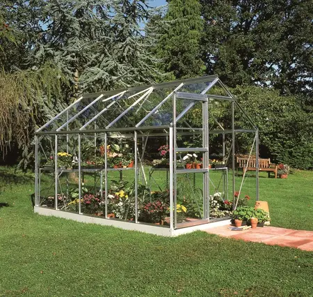 Halls Popular 6x10 - Aluminium - 3mm Toughened Glass