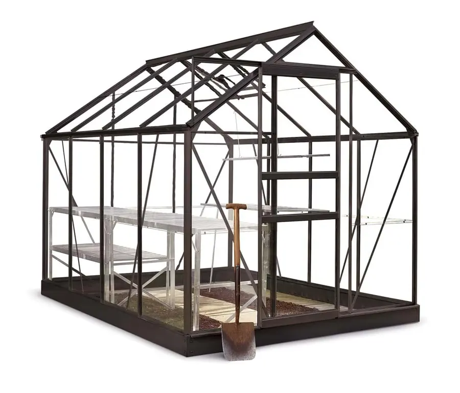 Halls Popular 6x8 - Black - 3mm Horticultural Glass
