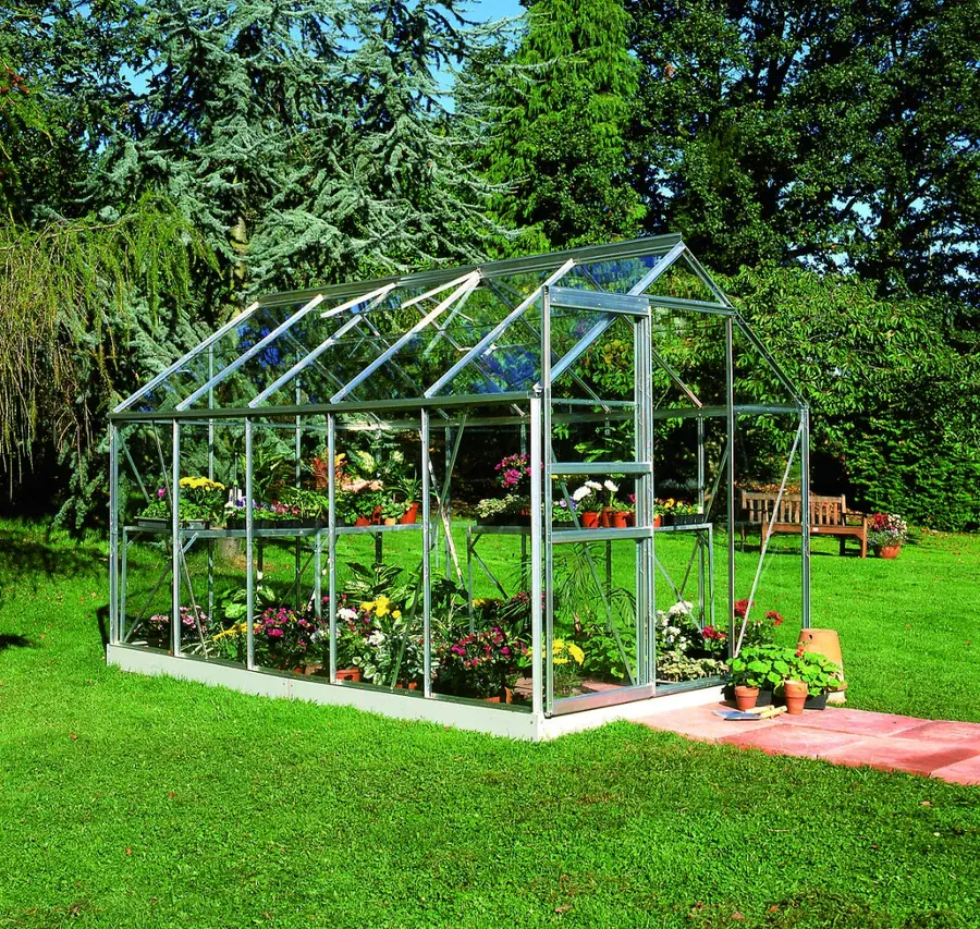 Halls Popular 6x10 - Aluminium - 3mm Toughened Glass