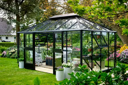 Juliana Grand Oase 14x9 - Anthracite/Black - 3mm Toughened Glass