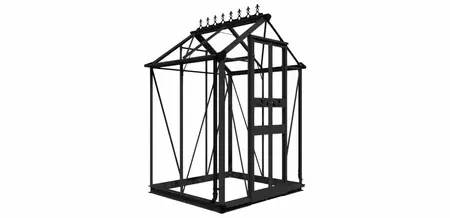 Halls Cotswold Birdlip 4x4 - Black - 3mm Toughened Glass