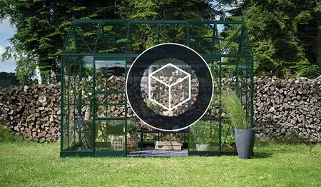 ICON Planthouse 6 · 7.3 m² (6' x 12') Grøn m/3 mm Hærdet Glas