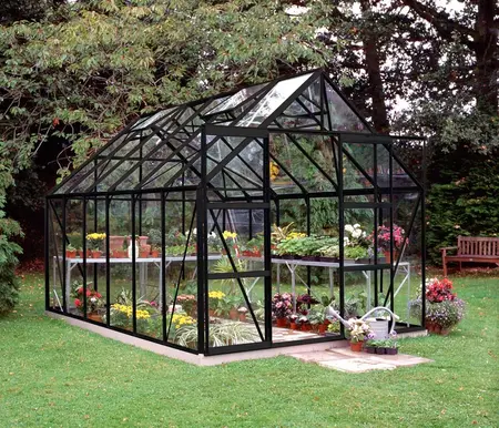 Halls Magnum 12x8 - Black - 3mm Toughened Glass