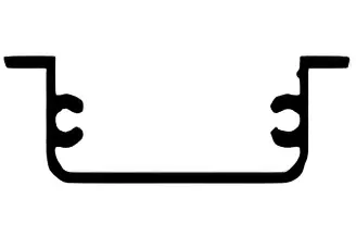 #12574 Door Plate Middle With Hole - 620 mm