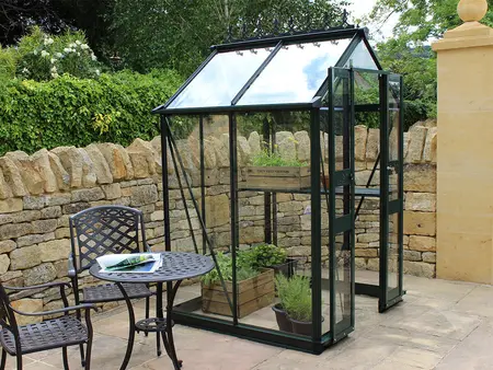 Halls Cotswold Birdlip 4x4ft - Green - 3mm toughened glass