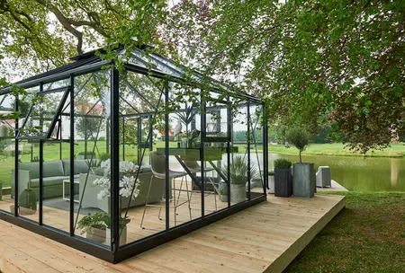 Juliana Grand Oase 16x12 - Anthracite/Black - 3mm Toughened Glass