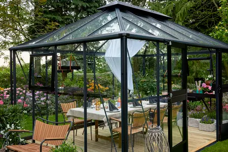 Juliana Grand Oase 14x9 - Anthracite/Black - 3mm Toughened Glass