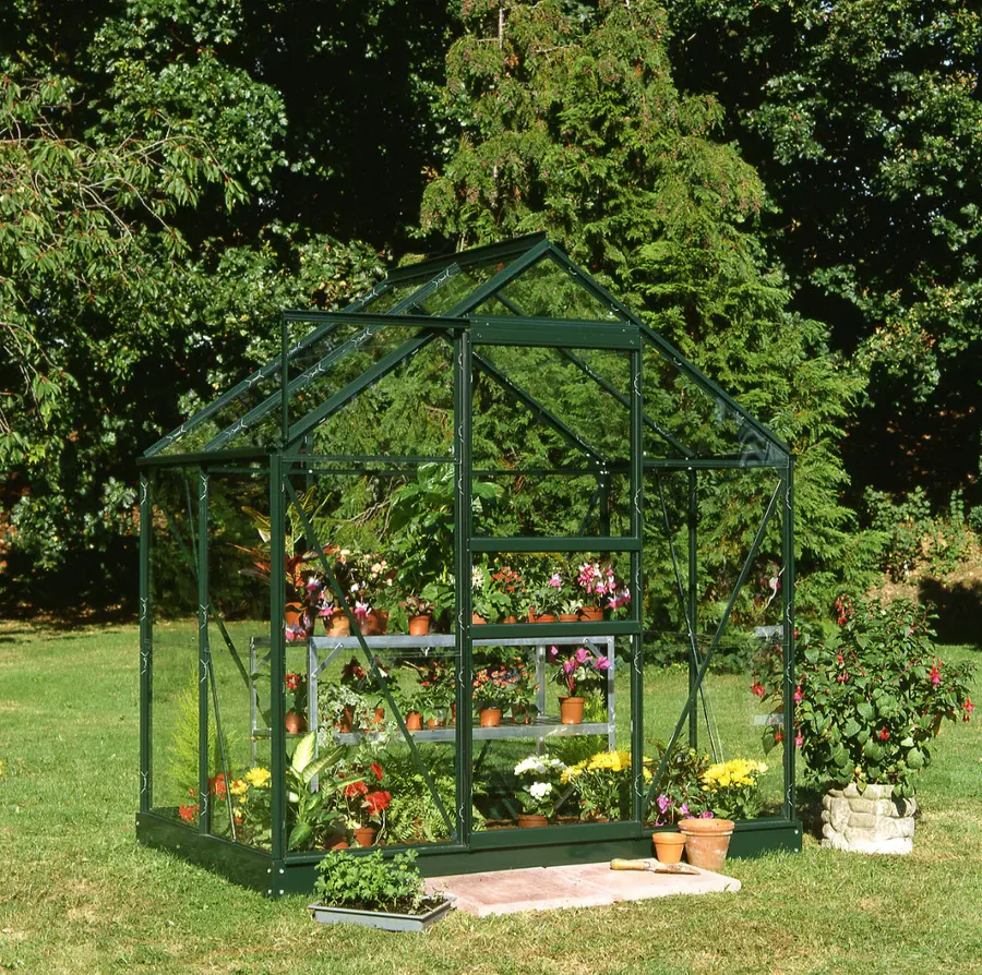 Halls Popular 6x4 - Green - 3mm Horticultural Glass