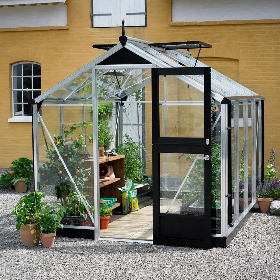 Juliana Compact 9x7 - Aluminium - 3mm Toughened Glass