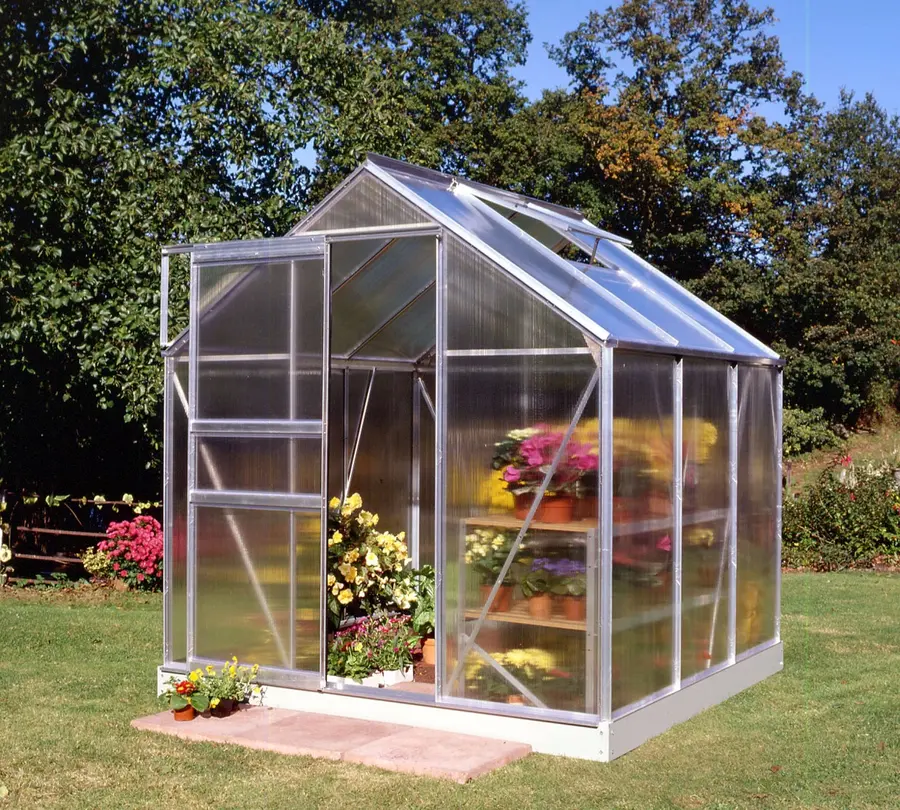 Halls Popular 6x6 - Aluminium - 4mm Polycarbonate