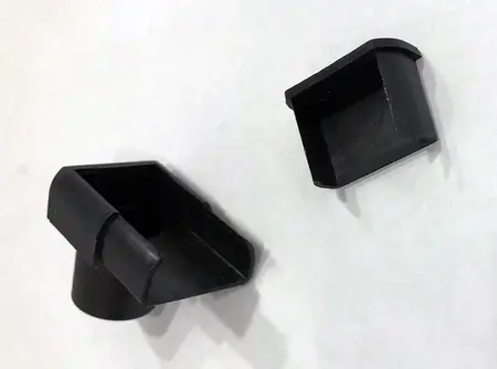 Halls Magnum Gutter Stop/Drop Ends (Black)