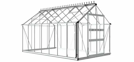 Halls Cotswold Blockley 14x8 - Aluminium - 3mm Toughened Glass