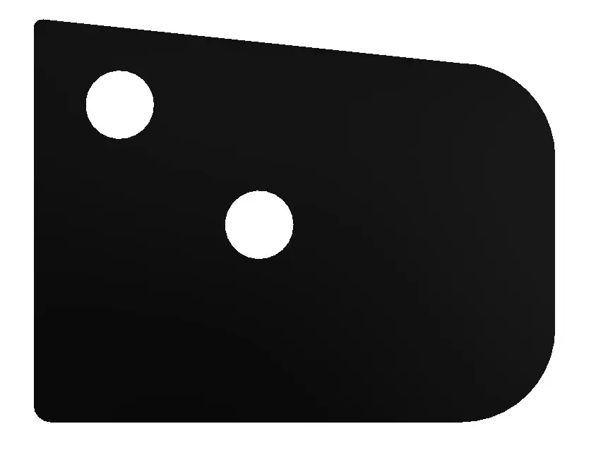 End Cap - Vent - 349 - Black