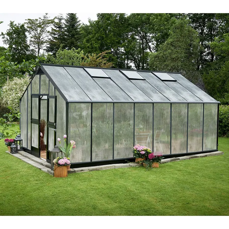 Juliana Gartner - 21,40 m2 antracit/sort 10 mm polycarbonat