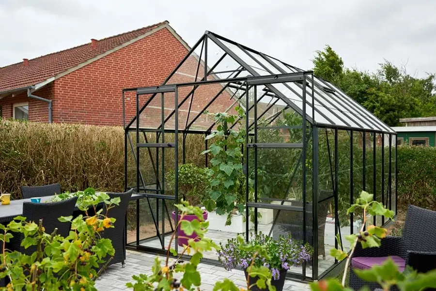 Halls Magnum 14x8 - Black - 3mm Toughened Glass