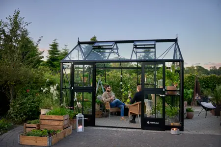 Jubii 60 10,9 m2 - 3 mm hærdet glas - sort