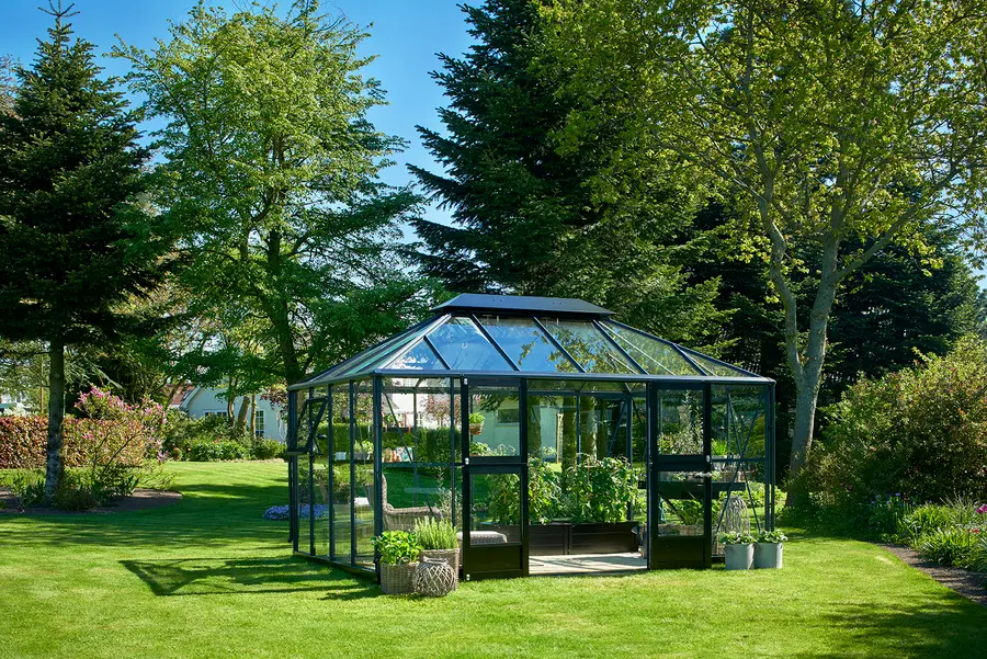 Juliana Grand Oase 14x9 - Anthracite/Black - 3mm Toughened Glass